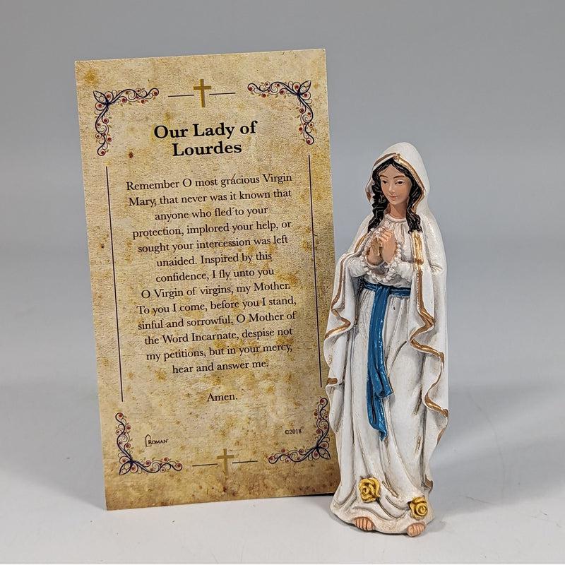 Polyresin Our Lady Of Lourdes Statue Figurine "Hope And Healing"-Nature's Treasures