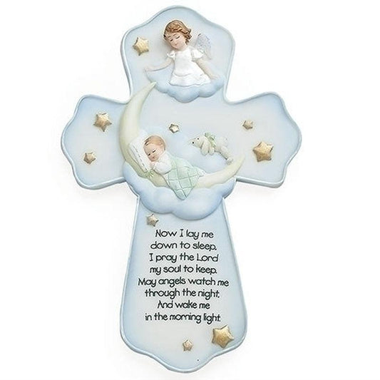 Polyresin Prayer Cross Wall Decor "Sweet Dreams"-Nature's Treasures