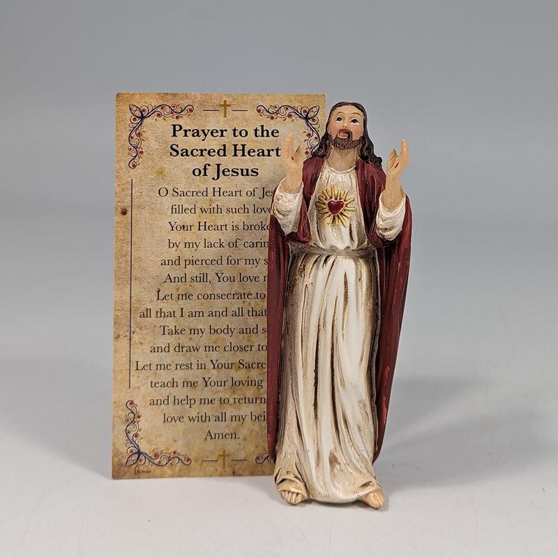Polyresin Sacred Heart Of Jesus Statue Figurine "Our Loving Savior"-Nature's Treasures
