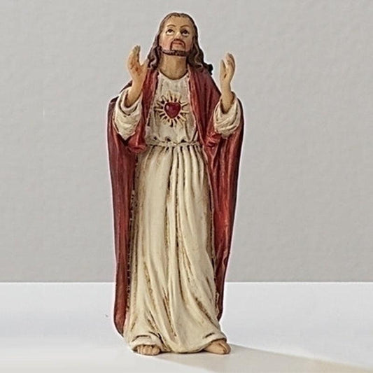 Polyresin Sacred Heart Of Jesus Statue Figurine "Our Loving Savior"-Nature's Treasures