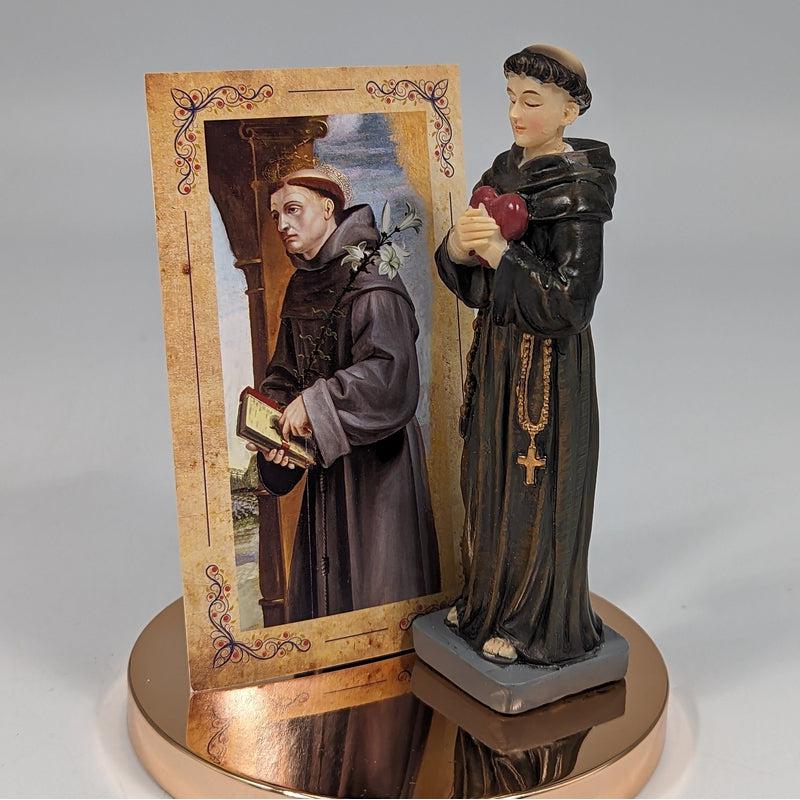 Polyresin St. Anthony Of Padua Statue Figurine "Matchmaker Saint"-Nature's Treasures