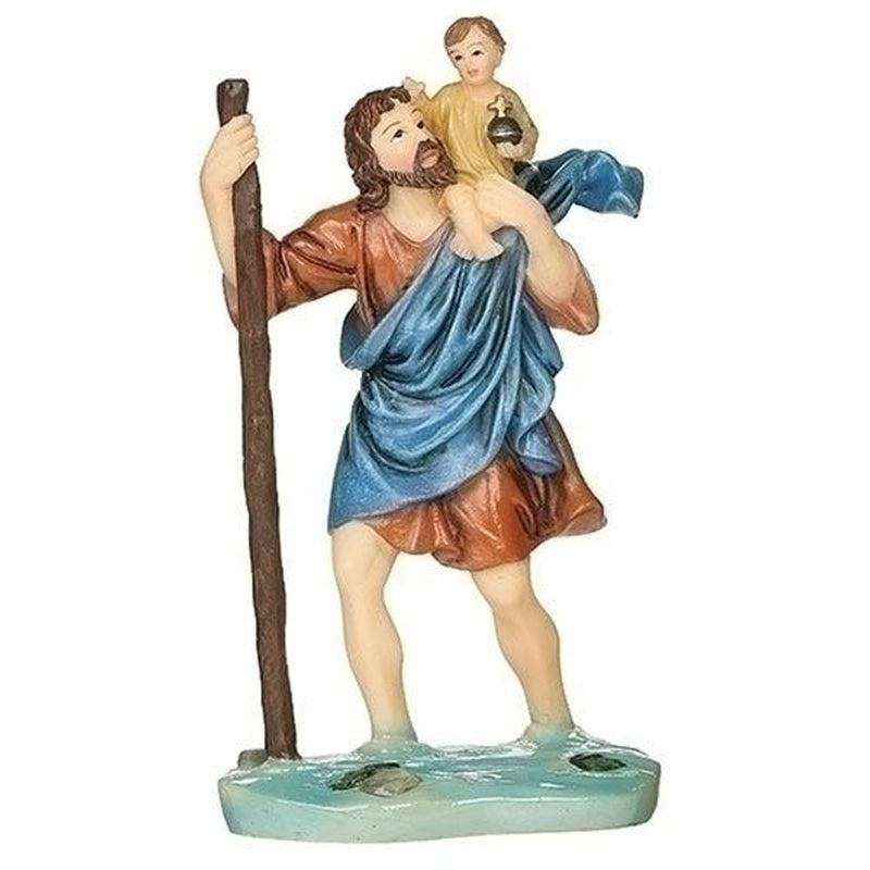 Polyresin St. Christopher Statue Figurine 