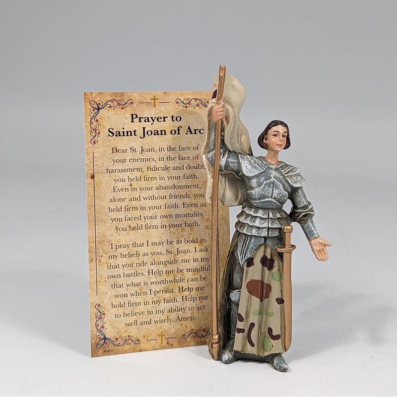 Polyresin St. Joan Of Arc Statue Figurine "Protector Of Heroic Causes"-Nature's Treasures