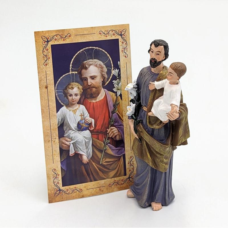Polyresin St. Joseph Statue Figurine "Departing Souls"-Nature's Treasures