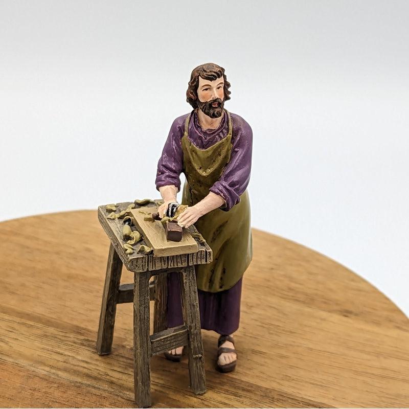 Polyresin St. Joseph The Worker Statue Figurine "Home and Family"-Nature's Treasures