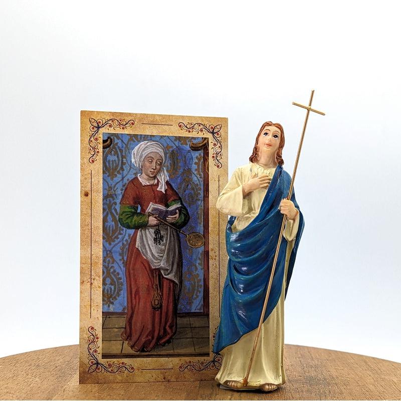 Polyresin St. Martha Statue Figurine "Wonder-Worker"-Nature's Treasures