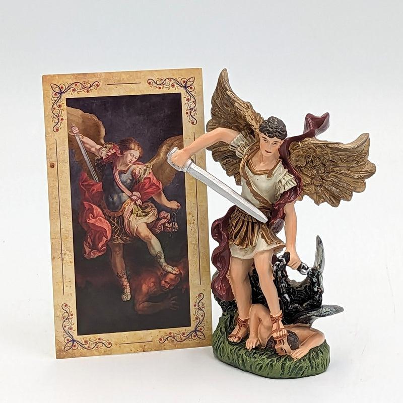 Polyresin St. Michael Statue Figurine "Protection From Evil"-Nature's Treasures