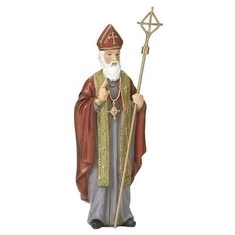 Polyresin St. Nicholas Statue Figurine "Children, Brides, Travel"-Nature's Treasures