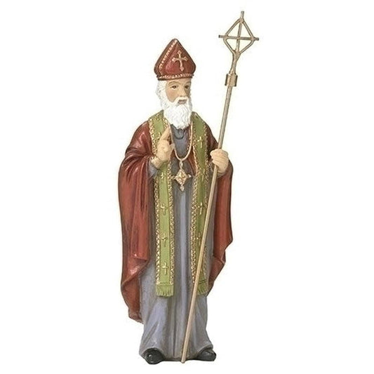 Polyresin St. Nicholas Statue Figurine "Children, Brides, Travel"-Nature's Treasures