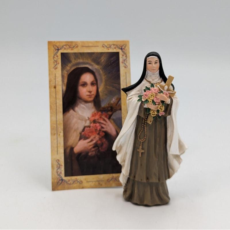 Polyresin St. Therese Statue Figurine "The Little Flower"-Nature's Treasures