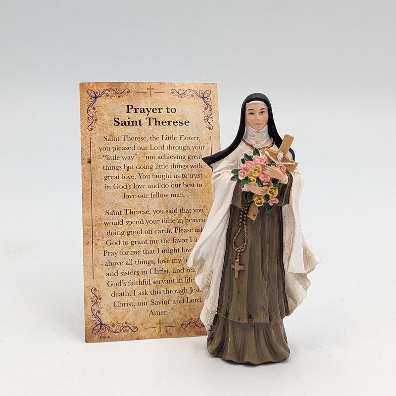 Polyresin St. Therese Statue Figurine "The Little Flower"-Nature's Treasures