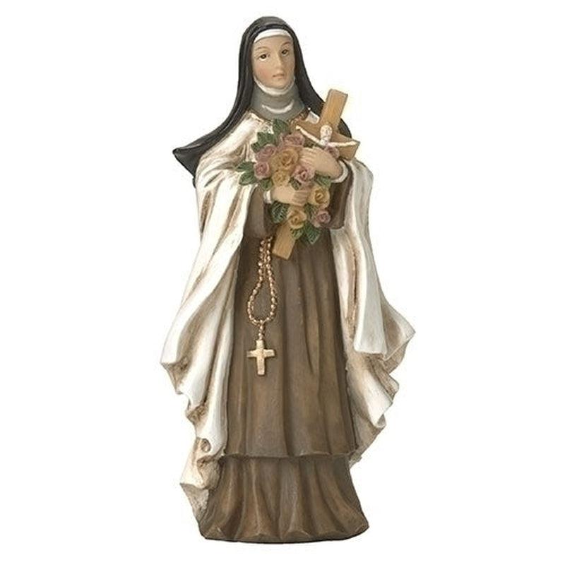 Polyresin St. Therese Statue Figurine 