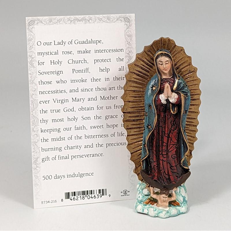 Polyresin Virgin Mary "Our Lady Of Guadalupe" Statue Figurine-Nature's Treasures