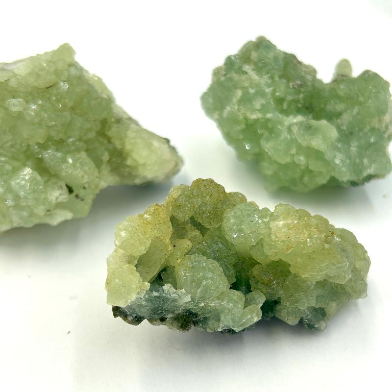 Prehnite With Epidote Rough Clusters || Trunk Show-Nature's Treasures