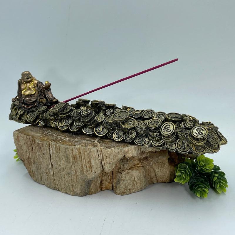 Prosperity Money Buddha Totem Incense Holder || Happiness, Abundant, Positivity-Nature's Treasures