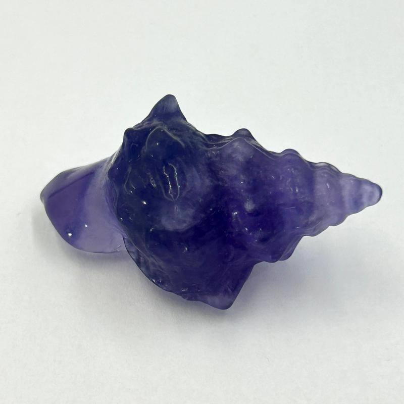 Purple Fluorite Conch Shell Carving || Trunk Show-Nature's Treasures