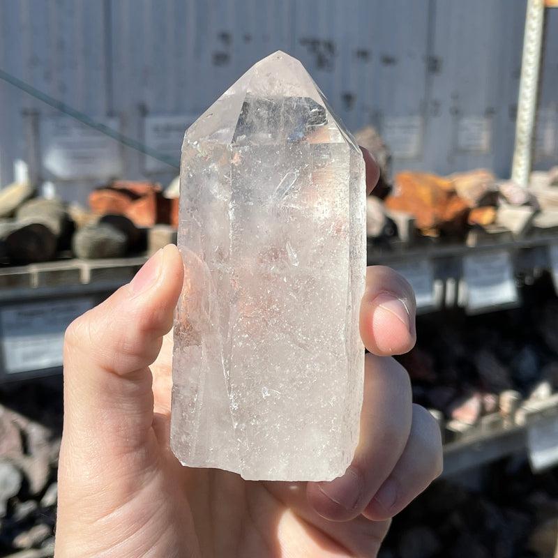 Quartz Crystal Half Polished Points || Medium-Nature's Treasures