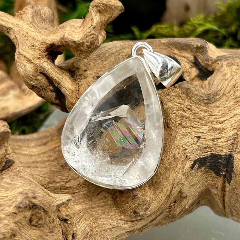 Rare Manifestation Quartz Pendants || .925 Sterling Silver-Nature's Treasures