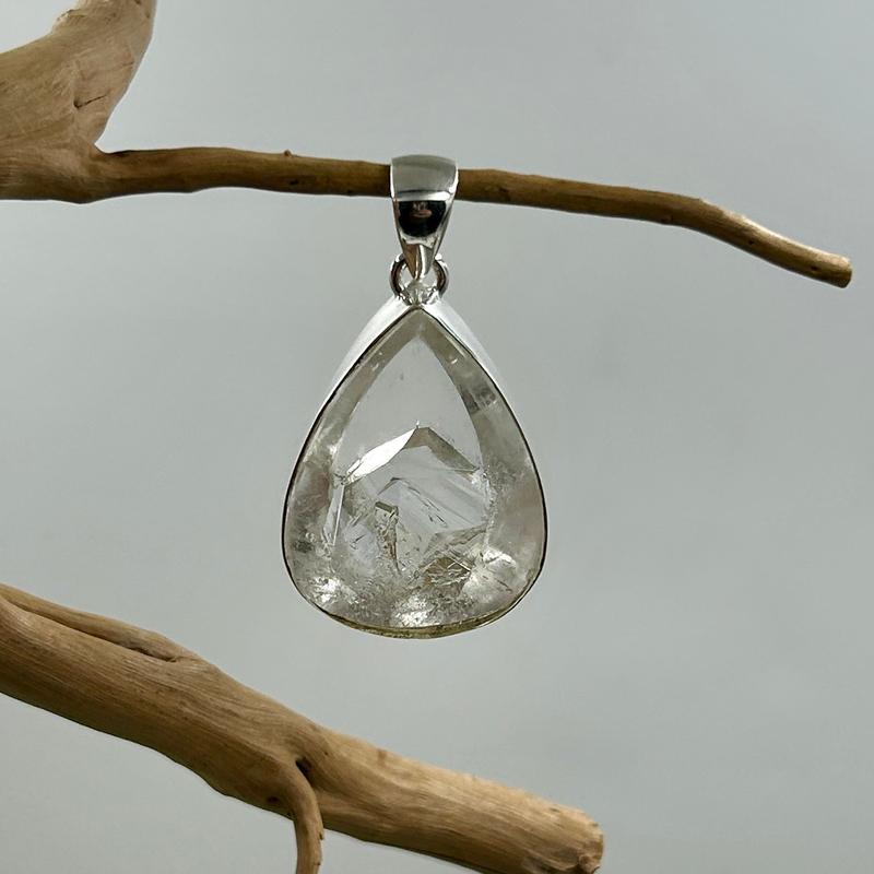 Rare Manifestation Quartz Pendants || .925 Sterling Silver-Nature's Treasures