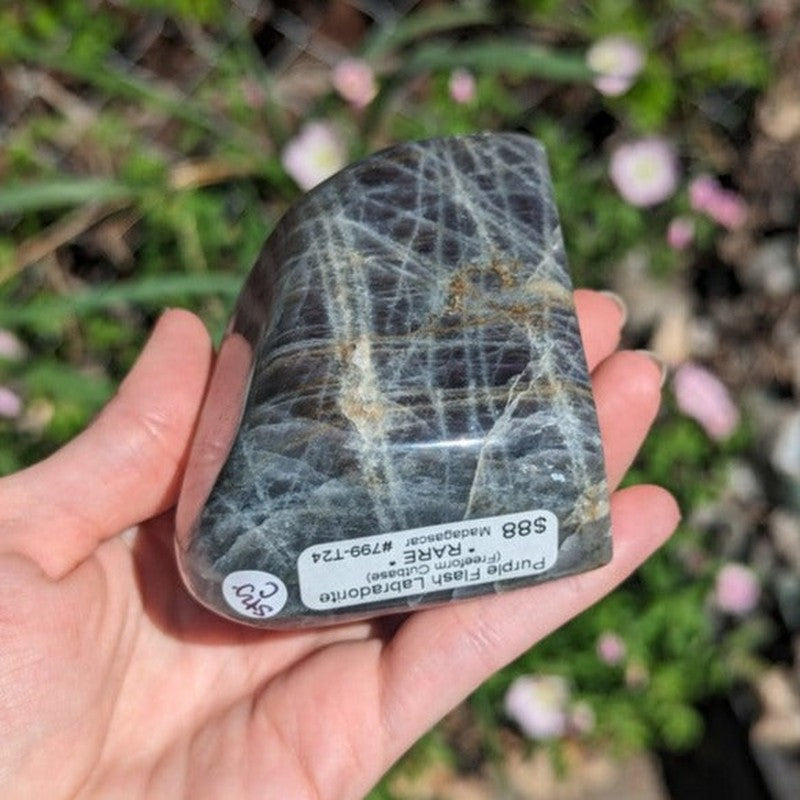 Rare Polished Purple Flash Labradorite Free Forms-Nature's Treasures