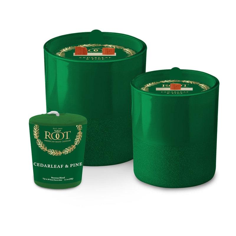 Root Candles Limited Edition Holiday Collection || Cedarleaf & Pine-Nature's Treasures