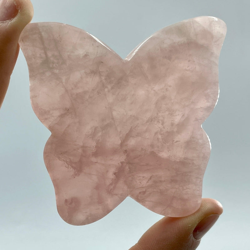 Rose Quartz Butterfly Gua Sha || Health & Beauty-Nature's Treasures
