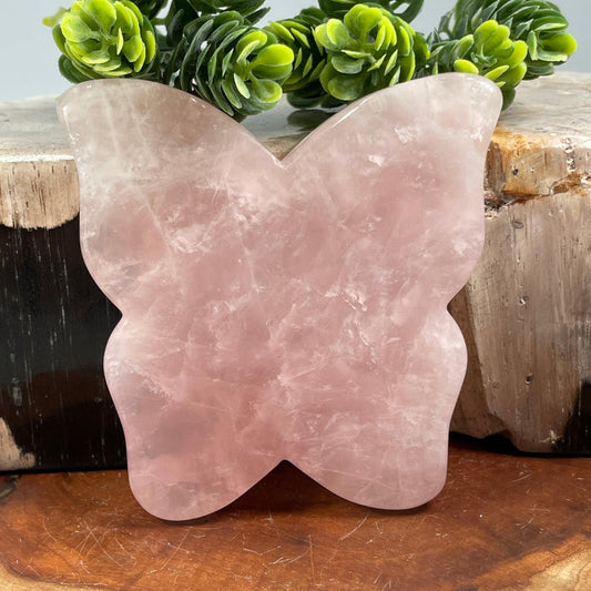 Rose Quartz Butterfly Gua Sha || Health & Beauty-Nature's Treasures