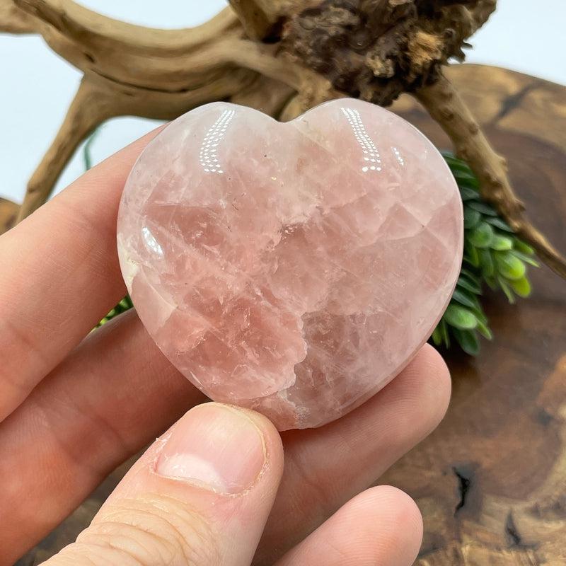 Rose Quartz Crystal Heart Pipe-Nature's Treasures