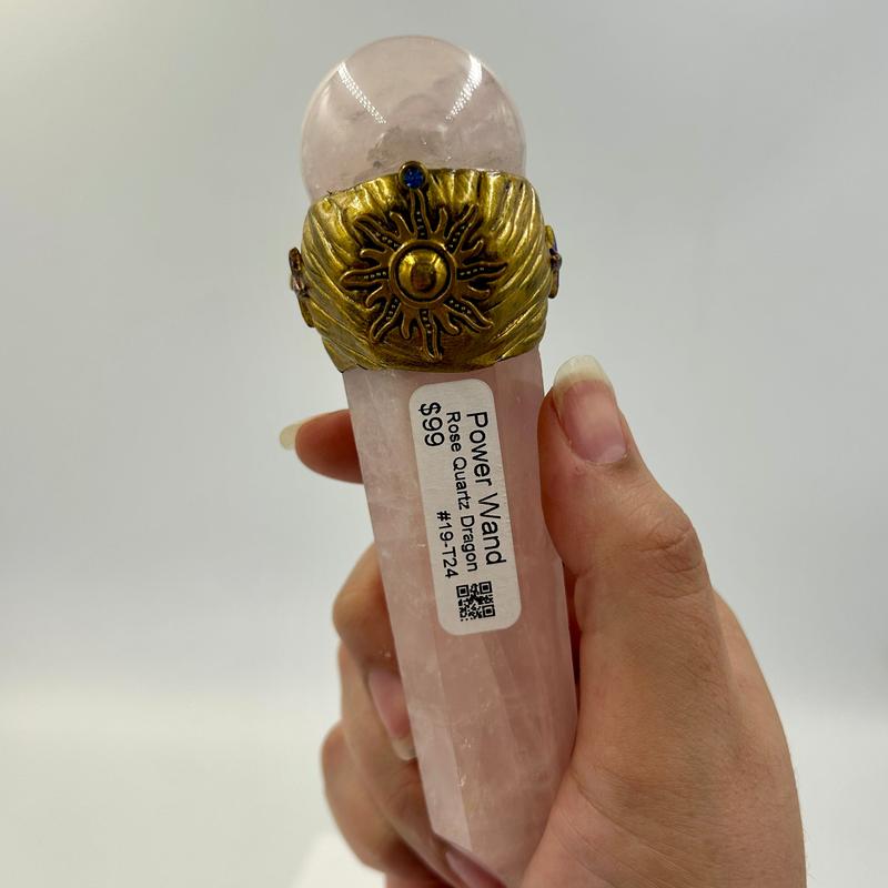 Rose Quartz Dragon Wand || Trunk Show-Nature's Treasures