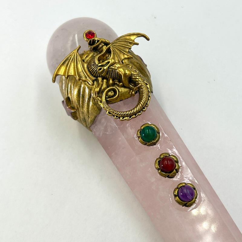 Rose Quartz Dragon Wand || Trunk Show-Nature's Treasures