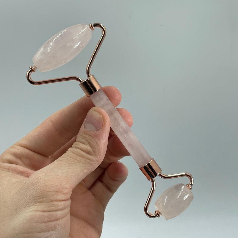 Rose Quartz Gua Sha & Face Massage Roller Set || Health & Beauty-Nature's Treasures