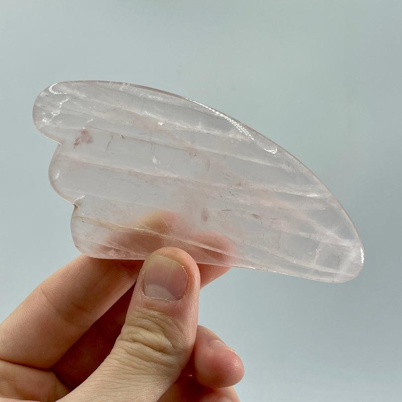 Rose Quartz Gua Sha & Face Massage Roller Set || Health & Beauty-Nature's Treasures