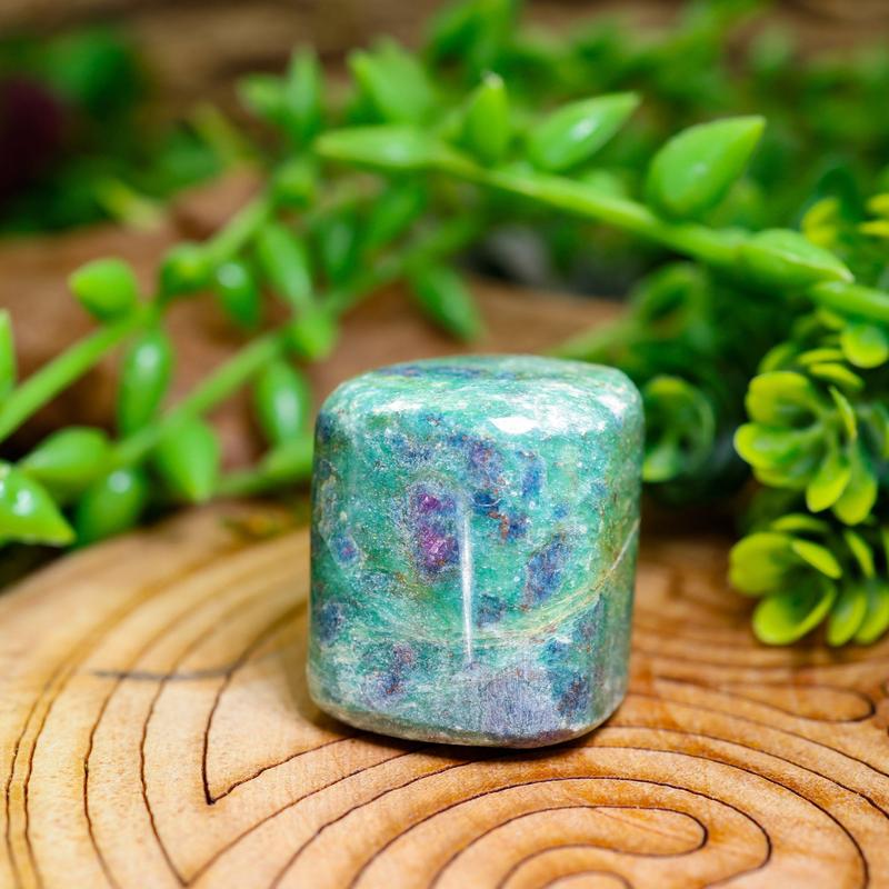 Ruby Fuchsite Tumble - Green Muscovite-Nature's Treasures