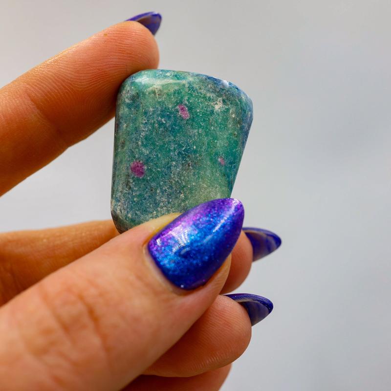 Ruby Fuchsite Tumble - Green Muscovite-Nature's Treasures