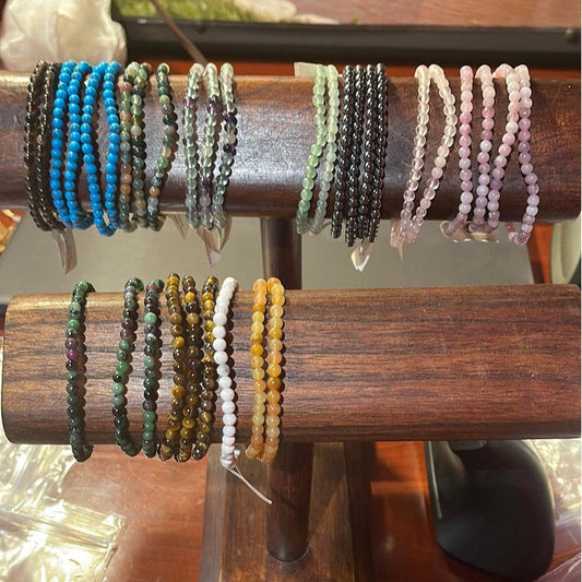 SHOW PRODUCT: 4-5 mm Gemstone Bead Bracelet-Nature's Treasures