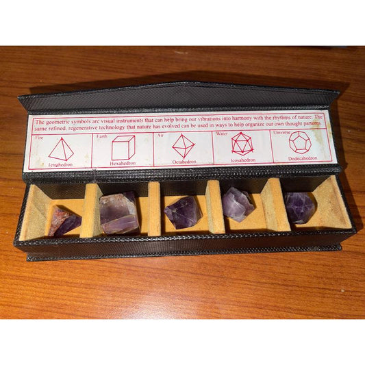 SHOW PRODUCT Amethyst Sacred Geometry Stone Set-Nature's Treasures