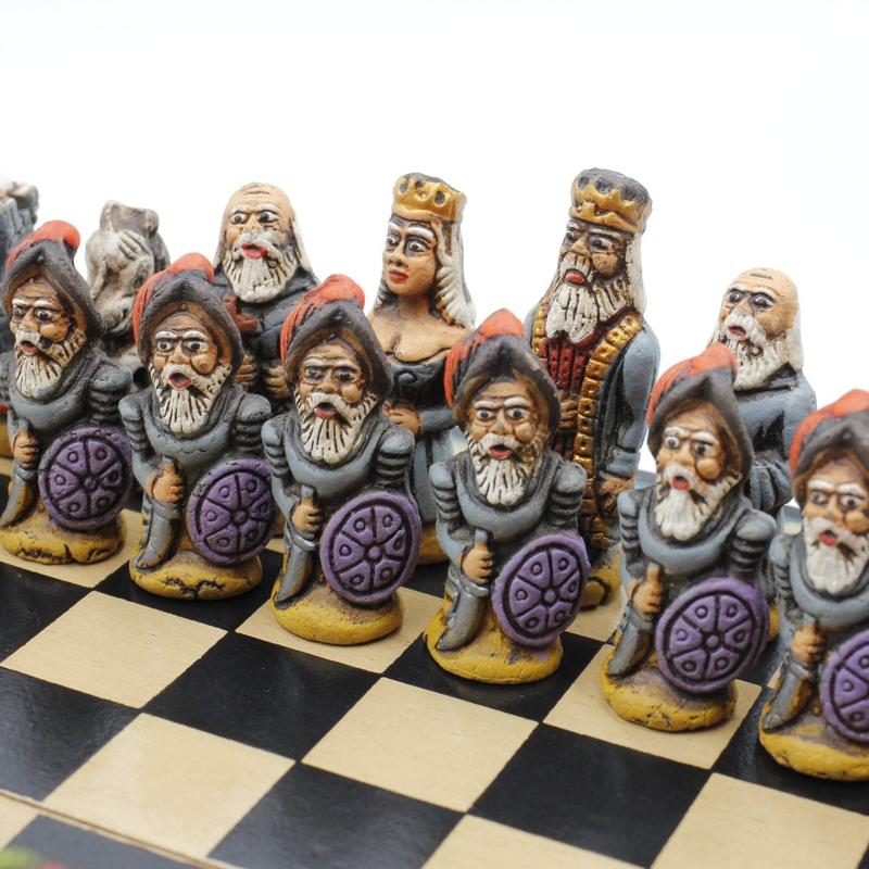 SHOW PRODUCT: Authentic, Hand-Made, Travel Size Peruvian Chess Boards-Nature's Treasures
