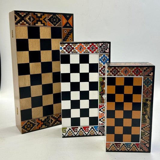 SHOW PRODUCT: Authentic, Hand-Made, Travel Size Peruvian Chess Boards-Nature's Treasures