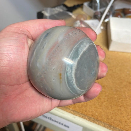 SHOW PRODUCT: Banded Jasper 80 mm Sphere-Nature's Treasures