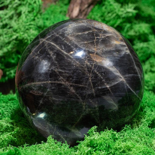 SHOW PRODUCT: Black Moonstone Sphere-Nature's Treasures