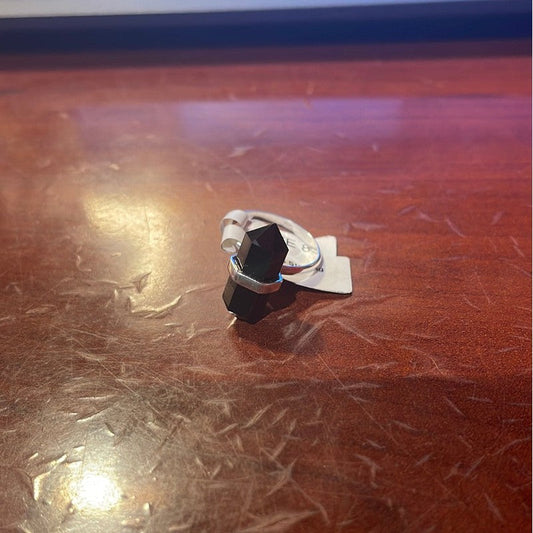 SHOW PRODUCT: Black Onyx Ring Set In .925 Sterling Silver-Nature's Treasures
