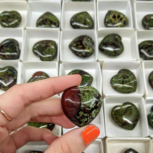 SHOW PRODUCT: Bloodstone Pocket Heart-Nature's Treasures
