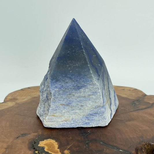 SHOW PRODUCT: Blue Quartz Half Polished Point-Nature's Treasures