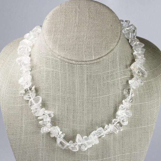 SHOW PRODUCT: Clear Quartz Chunky Chip Necklace-Nature's Treasures