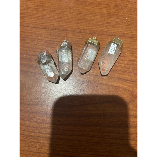SHOW PRODUCT- Clear Quartz Point Pendants-Nature's Treasures