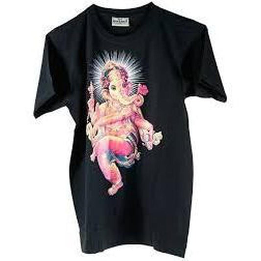 SHOW PRODUCT: Dancing Ganesh T-shirt Large-Nature's Treasures