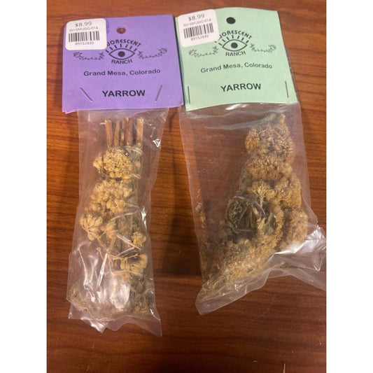 SHOW PRODUCT: Fluorescent Ranch "Yarrow" Smudge Stick-Nature's Treasures
