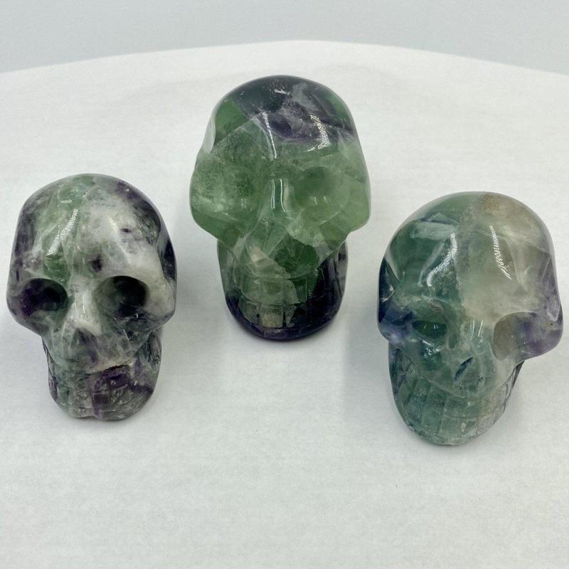 SHOW PRODUCT: Fluorite Skull Carvings-Nature's Treasures