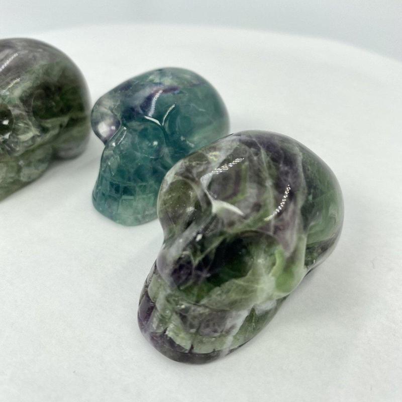 SHOW PRODUCT: Fluorite Skull Carvings-Nature's Treasures