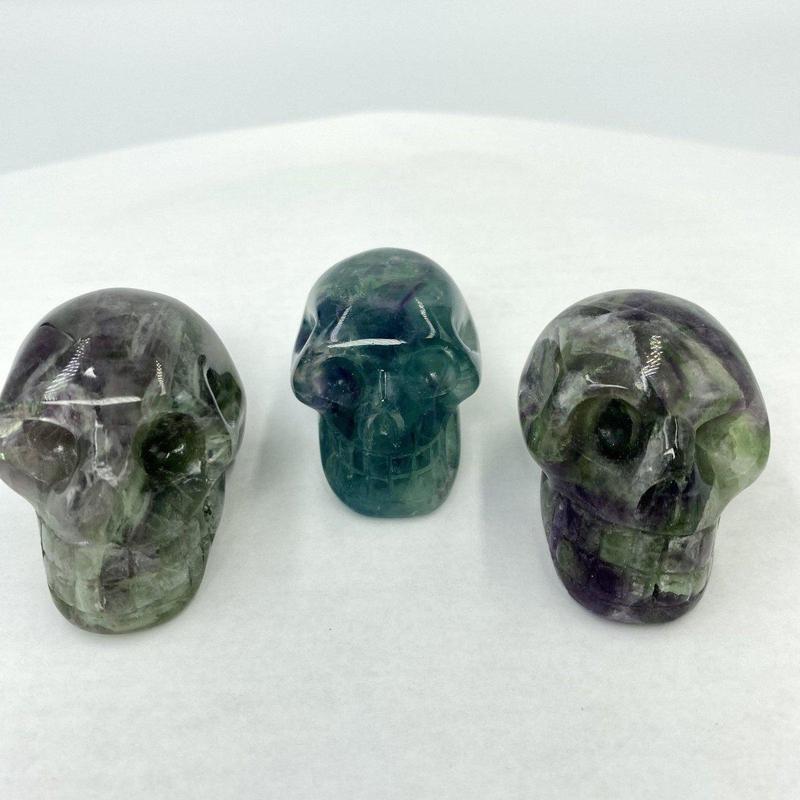 SHOW PRODUCT: Fluorite Skull Carvings-Nature's Treasures